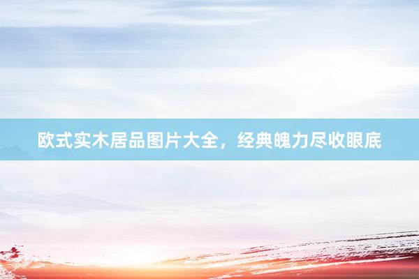欧式实木居品图片大全，经典魄力尽收眼底